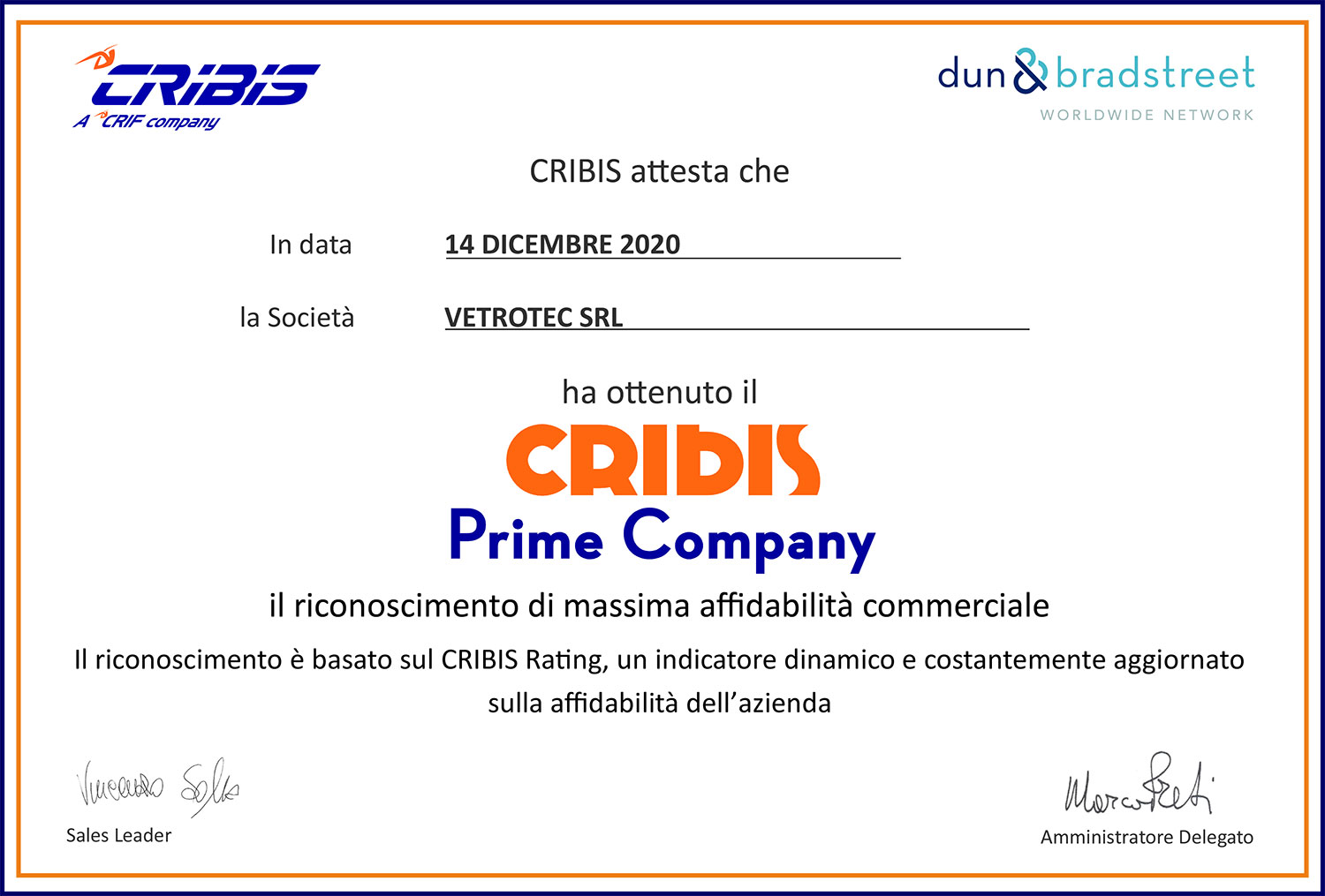 Cribis prime Company Cribis prime Company